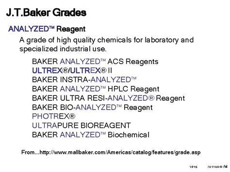 baker analyzed reagent grade laboratory grade|Grade Definitions .